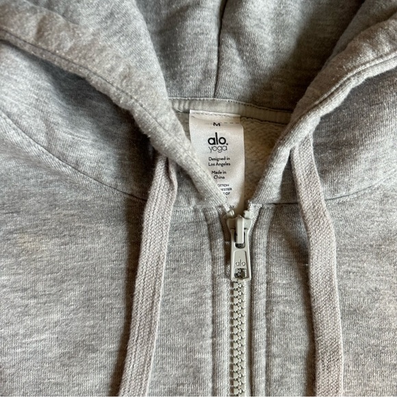 ALO Yoga Renown Heavy Weight Full Zip Hoodie Medium - Picture 4 of 4